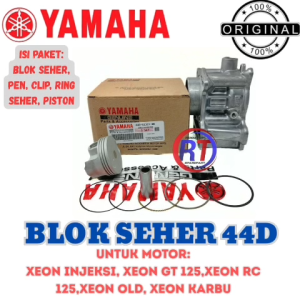 BLOK SEHER KODE 44D ORIGINAL YAMAHA BAIK UNTUK MOTOR XEON LAMA XEON KARBU XEON INJEKSI ORIGINAL ASLI
