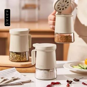 Lọ đựng gia vị thủy tinh FEEKA có thìa chống ẩm hũ thủy tinh đựng gia vị cao cấp 300ml
