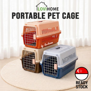 SG Portable Pet Carrier - Travel Cat Dog Cage Durable Pets Kennel for Outdoor Travel