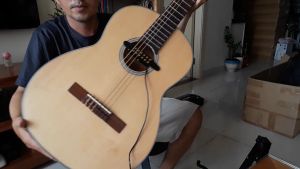 Pick Up đàn Guitar pickup P-012 dành cho guitar thùng lấy âm thanh trực tiếp từ lỗ thoát âm ra ampli - Phụ kiện đàn guitar Duy Guitar Store