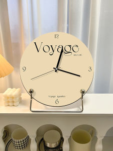 Nordic Creamy Style Creative Hourglass Table Clock Living Room Entrance Desktop Decoration Cartoon High Aesthetic Clockwork