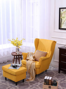Strandmon Single-Seat Sofa Chair Scandinavian Wingback Chair American Tiger Stool Living Room Leisure Chair Bedroom Balcony High Back Chair