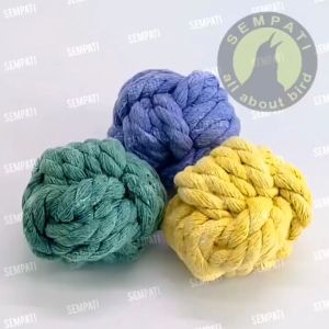 SEMPATI Gigitan Anjing Bola Gumpal Woll Mainan Media Gigit Anjing Kucing Pet Toy Cat Dog Chew Bola Mainan Training Latih Anjing Kucing BLAJG