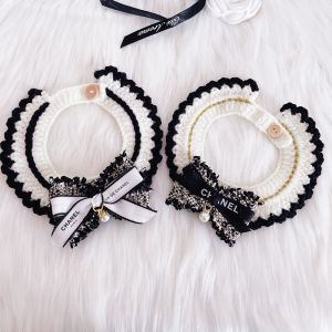 Kakaoppa Tide Brand Design Collar for Pets Kittens Puppies Hot Sale Accessories Minimalist Colors Lace Scarf