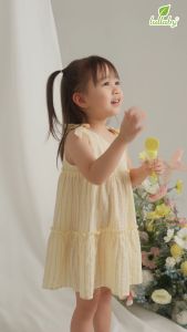 LULLABY -  Đầm 2 dây cotton cho bé - NH370N