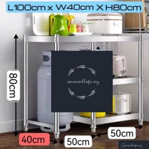 STAINLESS STEEL kitchen stove rack gas rack  cooking table  rak dapur rak