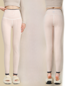 MiiOW | Thickened Extended Version Warm Pants High Heels Womens Autumn Winter Fleece Lined Wool Cotton Bottoming Trousers