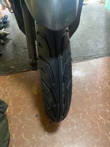 SAFEWAY TIRE Size 14" Tubeless Tire (Beat Click Mio Skydrive etc.) with Sealant and Pito