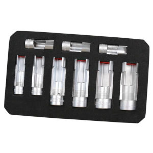 OLOEY | 9-Piece Open Oil Pipe Removal Kit 10-22Mm Opening High Hardness Anti-Slip Sleeve Can Be Used For Car Repair/Home DIY Repair.