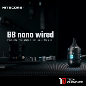 Nitecore BB Nano Wired - Portable Electronic Blower - USB-C Powered - Camera Cleaning - RGB - Vacuum