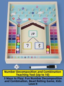 Number Decomposition Combination Bead Toy Mathematical Addition and Subtraction