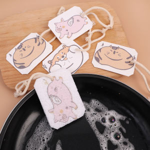 3 ชิ้น ฟองน้ำเยื่อ ไม้ การ์ตูน ในครัว เยื่อ ไม้ ฟองน้ำ ล้างผ้าฝ้าย เชื้อ ภาชนะ ลาย การ์ตูน สัตว์ แปร ทำ ความ สะอาด