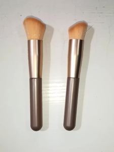 2PCS Angled Foundation Brush Soft Face Makeup Brushes for Liquid Cream Concealer Flawless Base Blending Buffing Brush for Dail