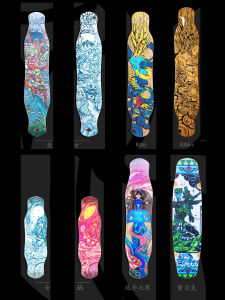 Saint Beetle Longboard RA6+ Street Sweeping Mens Beginner Skateboard Double Kickboard for Male And Female Novice Skaters