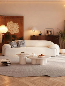 Cream Toned Designer Sofa for Small Spaces