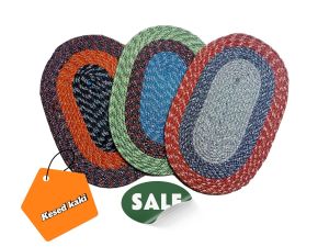 keset sumbu super tebal besar 60x40 cm
