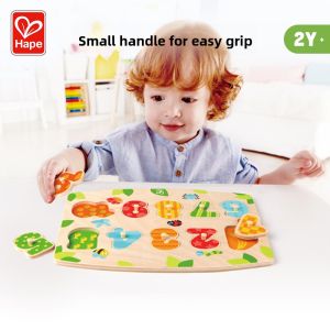 Hape | Educational Wooden Number and Letter Puzzle for Toddlers 3+