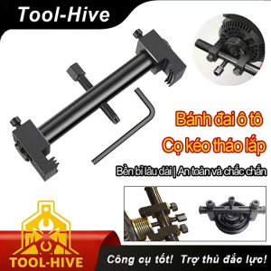 Cọ kéo 2 móng điều chỉnh Dụng cụ tháo bánh đai trục khuỷu ô tô đường kính 40‑165mm sửa chữa động cơ