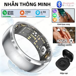 Nhẫn Thông Minh Dành Cho Nam & Nữ Với Chức Năng Theo Dõi Nhịp Tim Định Vị GPS Hơn 100 Chế Độ Thể Thao Sẵn Sàng Sử Dụng Ngoài Trời Thời Lượng Pin Dài Quà Tặng Ht22