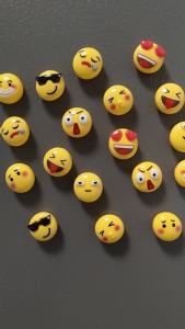 9pcs Cartoon Smiling Face Refrigerator Magnets Kitchen Home Office Whiteboards Decoration Ornaments