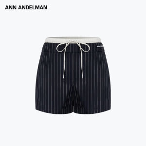ANN ANDELMAN | Drawstring Stripe Casual Shorts