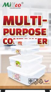 Ms.Me Transparent Storage Bekas Simpanan Food Container Multi Purpose Container Bekas Makanan MITICO