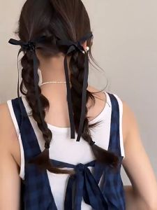 Jedai Jepitan Pita Panjang Korea Style Fashion Hair Claw Ribbon Anak / Wanita