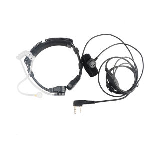 First | Retractable Throat Mic Tactical Headset Motorcycle Riding CS