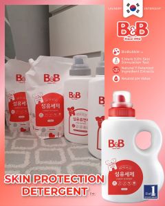 B&B Korea Skin Protection Baby Laundry Detergent 1500ML Baby Detergent Laundry (Bottle/Refill) (EXP DATE:2027/05)