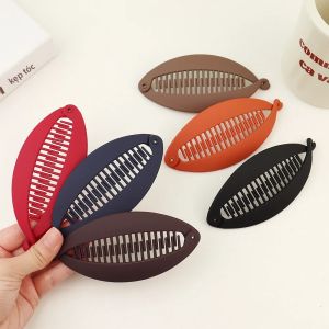 Kẹp Tóc Hình Cá Mờ Cho Nữ Kẹp Tóc Đuôi Ngựa Kẹp Tóc Xoắn Hình Chuối Phụ Kiện Tóc Thời Trang Họa Tiết Hình Học
