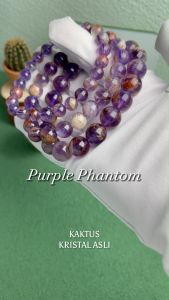KAKTUS Kristal Asli Purple Phantom Crystal Bracelet