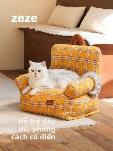 Giường Mèo Dễ Tháo Lắp Ấm Áp Mùa Đông zeze