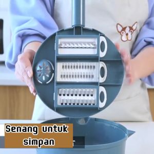 12 In 1 Multifunction Kitchen Food Vegetable Chopper Cutter Slicer Grater Peeler Food Storage Container