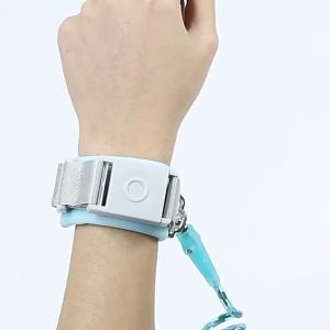Infant Baby Kids Anti Lost Safety Harness Wrist Band Protection Sticker Key Lock Sensor 360 Degree Rotation