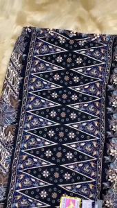 Rok SpanTumpal Sogan Betawi / Rok Batik Tumpal Sogan Putih Pink