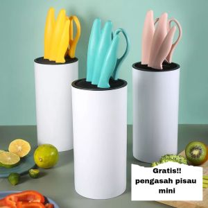 Pisau Dapur Set 5 PCS dengan Wadah Penyimpanan
