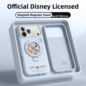 pinsai | Magnetic Shockproof Phone Case With Stand Liquid Silicone Hand Strap for iPhone 17 Pro and 17 Air