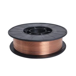 ลวดเชื่อมมิกเหล็กอ่อน1ม้วน ER70S-6แกนม้วนสาย2.2ปอนด์0.03นิ้วลวดเชื่อมที่ทนทานสำหรับข้อต่อที่แข็งแรงและใช้งานที่อุณหภูมิสูงเหมาะสำหรับมืออาชีพและนักงานอดิเรก