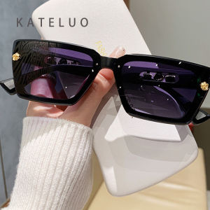 KATELUO Womens Trendy Square Sunglasses Ladies Gradient Sun Glasses Shades UV400 Protection Z865