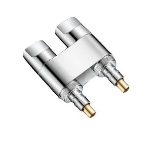 Full Copper Angle Valve for Washing Machine One in Two out Dual Faucet Water Distribution Valve Split One to Two Connector