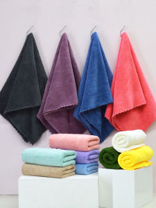 Double-Sided Coral Fleece Towel Soft Non-Shedding Absorbent Quick-Drying Face Wash Towel for Men And Women Home Bathing Towel