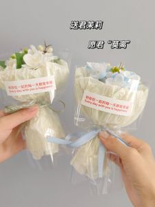 Bó Hoa Jasmime Giả Bằng Vải Lụa Bó Hoa Mini Đồ Trang Trí Chụp Ảnh Đồ Trang Trí Nhà Đồ Thủ Công Phụ Kiện Hoa Tươi