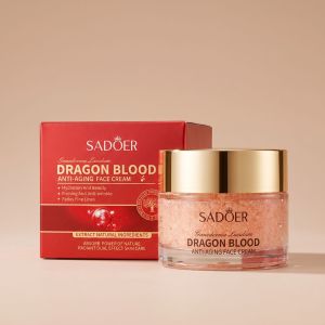 SADOER | Dragon Blood Face Cream Natural Ganoderma Extract Firming Deep Hydration Fade Fine Lines Radiant Daily Night Facial Care Cream