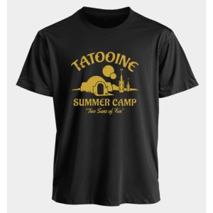 Sci-fi Star Wars Peripheral Printed Cotton Short Sleeve American Mens and Womens Summer Sports Loose Daily Crew Neck T-Shirt