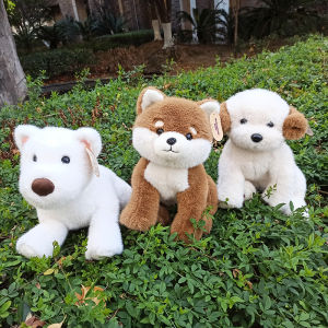 Realistic Plush Toy West Highland Terrier Pillow Childrens Birthday Gift Girls Plush Doll Soft Cuddly Stuffed Animal