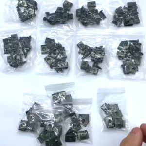 Bộ Chốt Kẹp Chữ U Và Vít 18mm 20 Chi Tiết Chất Liệu Hợp Kim Bền Bỉ Chống Gỉ Dùng Liên Kết Khung Cho Ô Tô Xe Tải Xe Máy