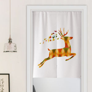 Scandinavian Style Cotton and Linen Door Curtain