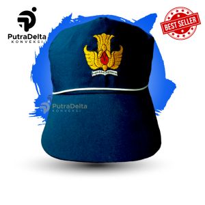 TOPI SEKOLAH SMP POLOS KRETEK BORDIR TOPI ANAK SEKOLAH LOGO TUTWURI PREMIUM PEREKAT CEWE COWOK