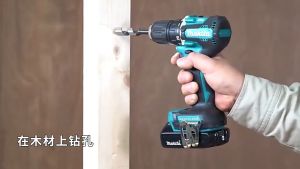 Makita DDF487 แท่นขุดเจาะ 40 เกรดแรงบิดมอเตอร์ราคาที่ไม่มีค่าล่างในระดับ 40,000 เกรด รวมถือเสียกระทบต่องานไม้ไดรฟ์ไฟฟ้า