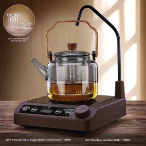 MIANXIAOCHENG | Auto Water Drawing Silent Mini Smart Electric Ceramic Cooker Teapot
